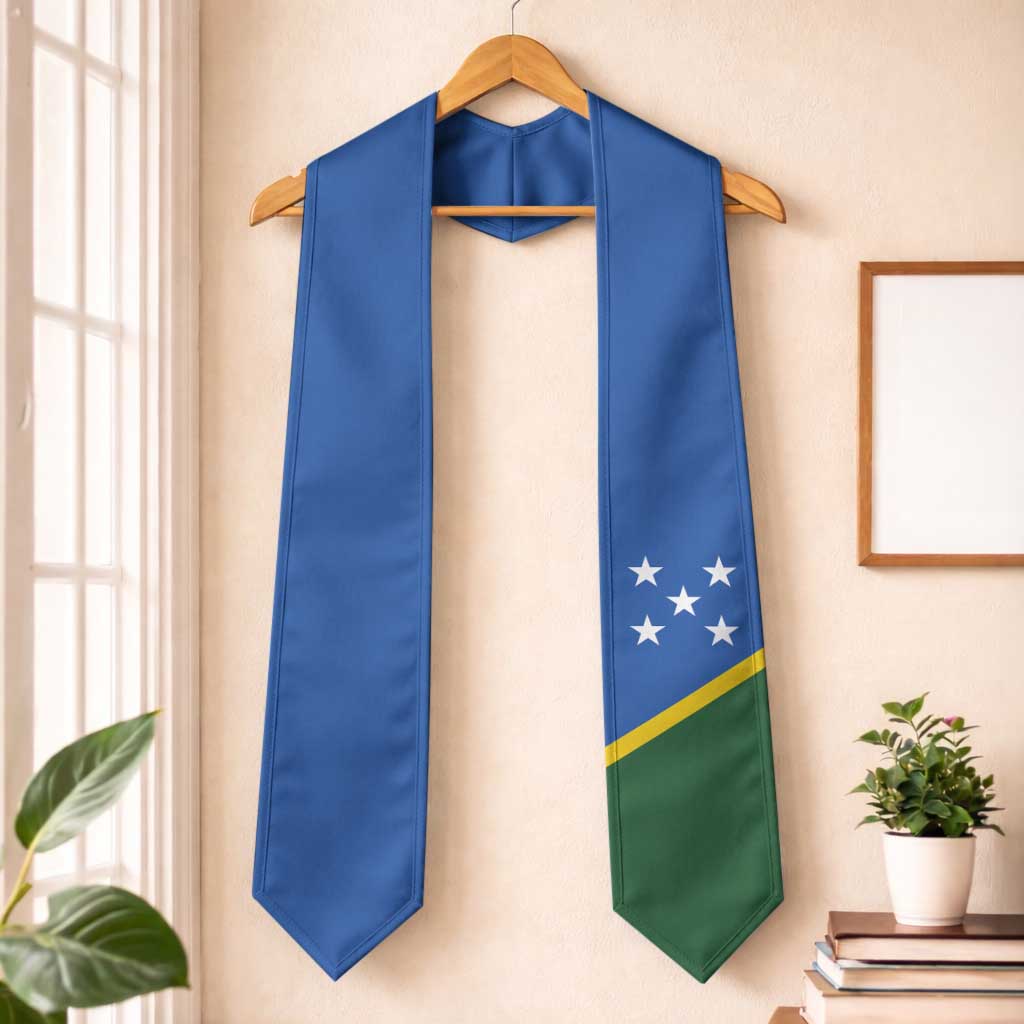 Solomon Islands Graduation Stole Flag Style