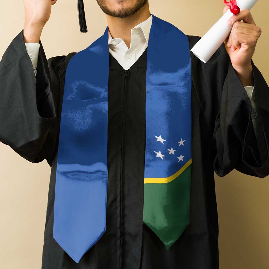 Solomon Islands Graduation Stole Flag Style LT05 - Polynesian Pride