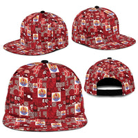 Tahiti Oaoa I Teie Noera Snapback Cap Pacific Patchwork Xmas Vibes - Polynesian Pride
