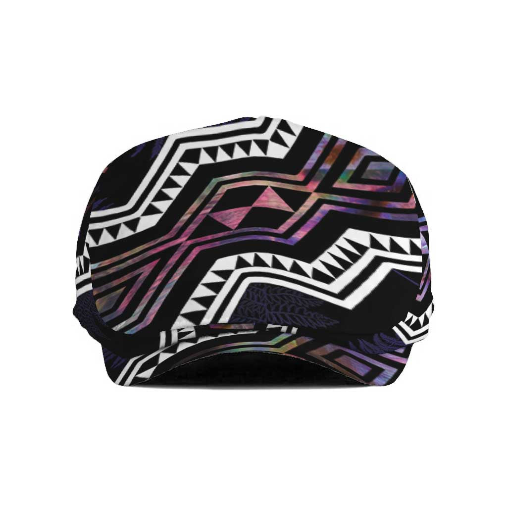 Taniko Aotearoa Mix Paua Shell Jeff Hat Niho Taniwha Lilac Glitter LT01 Purple - Polynesian Pride