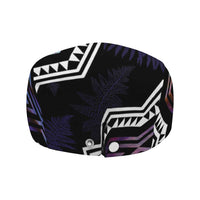 Taniko Aotearoa Mix Paua Shell Jeff Hat Niho Taniwha Lilac Glitter LT01 - Polynesian Pride