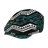 Taniko Aotearoa Mix Paua Shell Jeff Hat Niho Taniwha Turquoise Glitter LT01 - Polynesian Pride