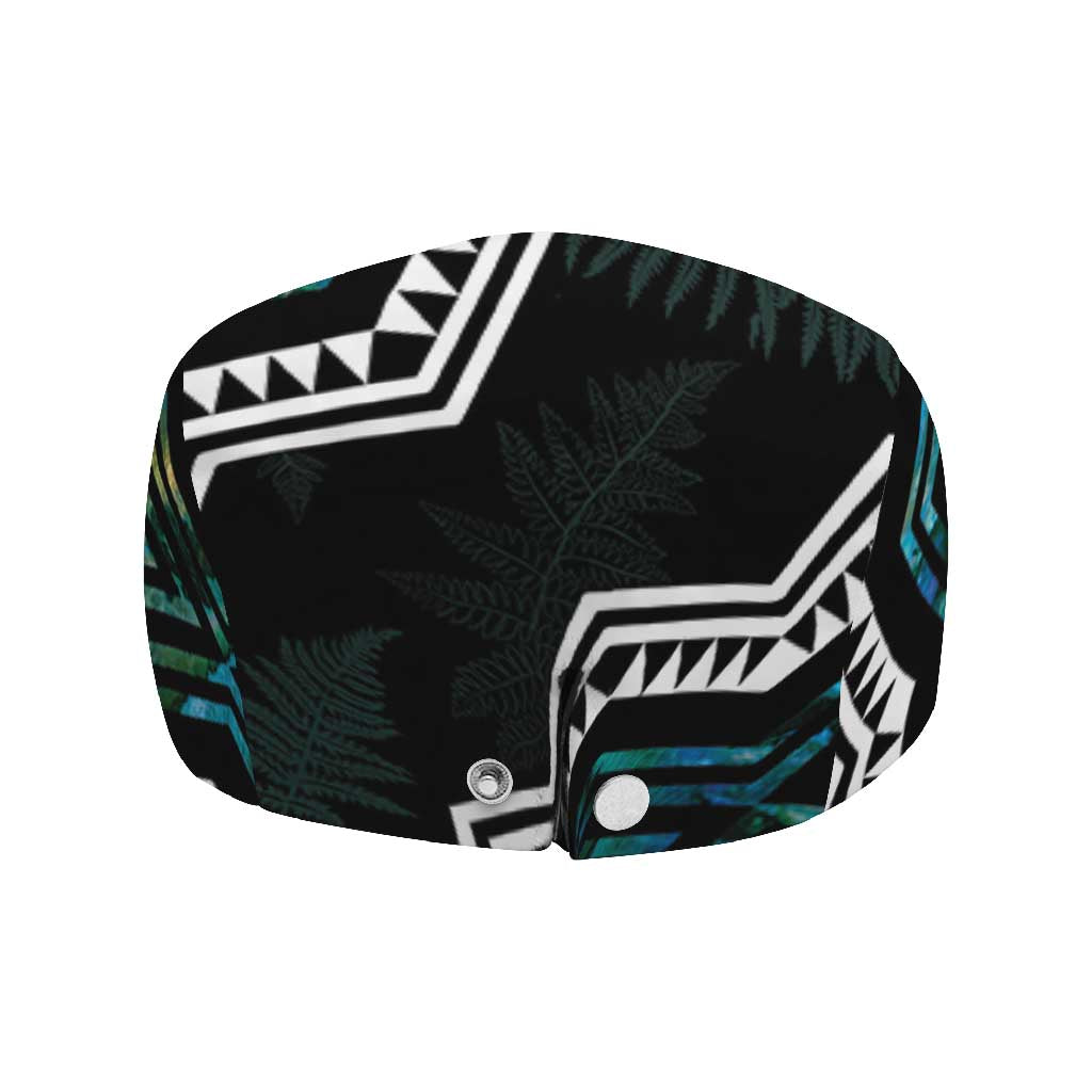 Taniko Aotearoa Mix Paua Shell Jeff Hat Niho Taniwha Turquoise Glitter LT01 - Polynesian Pride