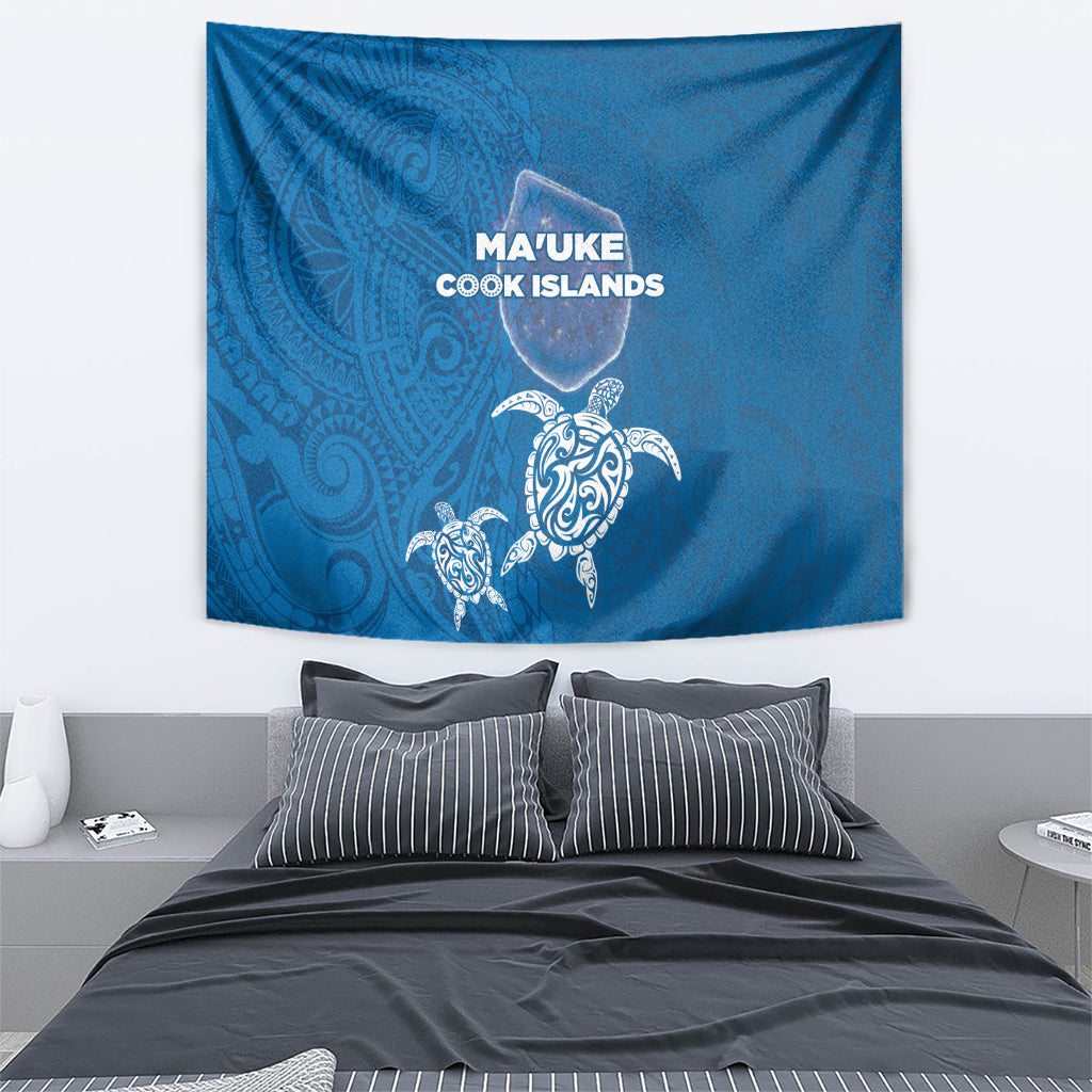 Cook Islands Ma'uke Atoll Tapestry Maori Turtle and Polynesian Pattern LT03 - Polynesian Pride