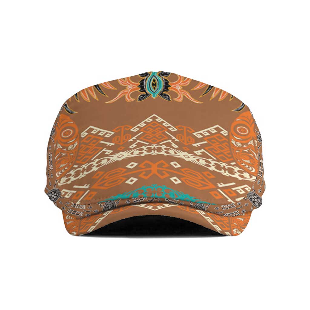 Terracotta Batik Papua-inspired Pattern Jeff Hat - Polynesian Pride