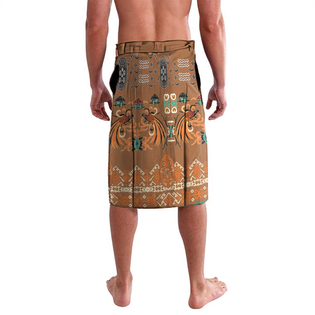 Terracotta Batik Papua-inspired Pattern Lavalava - Polynesian Pride