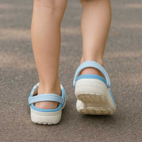 Tiare Tahiti Clogs Shoes Blue Polynesia Motifs - Polynesian Pride