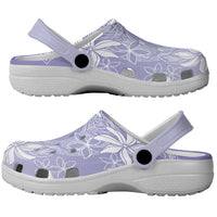 Tiare Tahiti Clogs Shoes Purple Polynesia Motifs - Polynesian Pride
