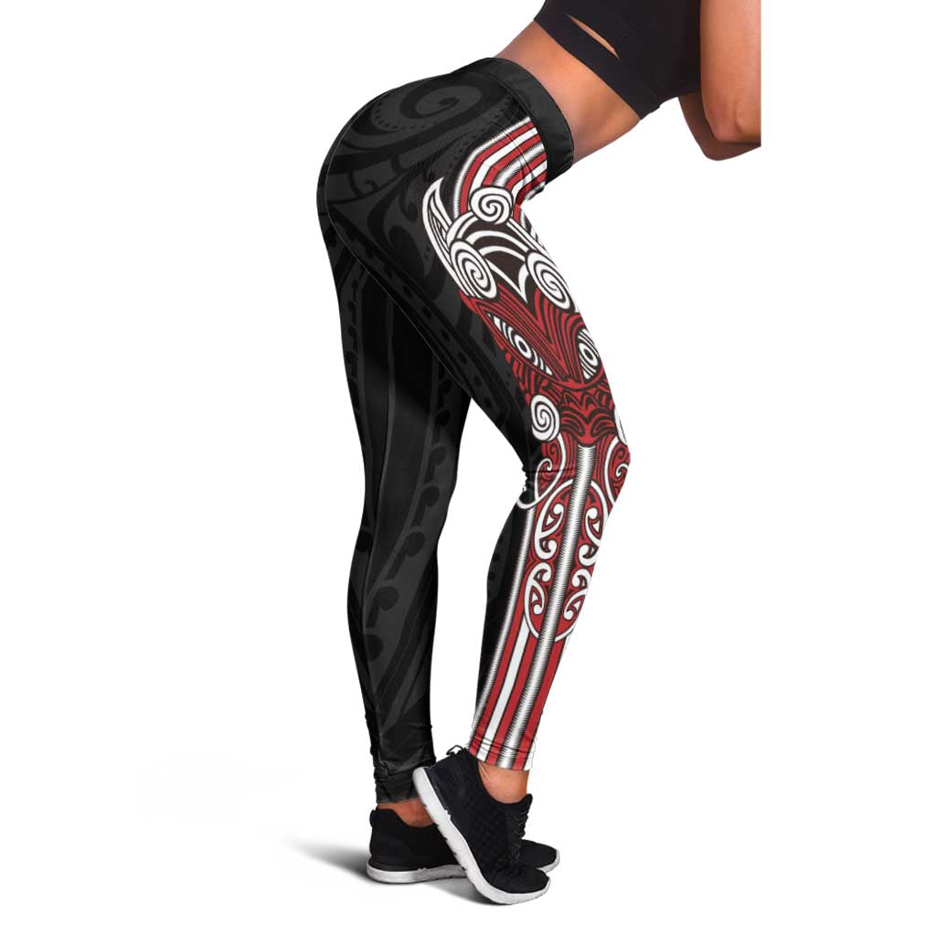 Toitu Te Reo Maori Toitu Te Whenua Toitu Te Tiriti Leggings Maori Warrior New Zealand - Polynesian Pride