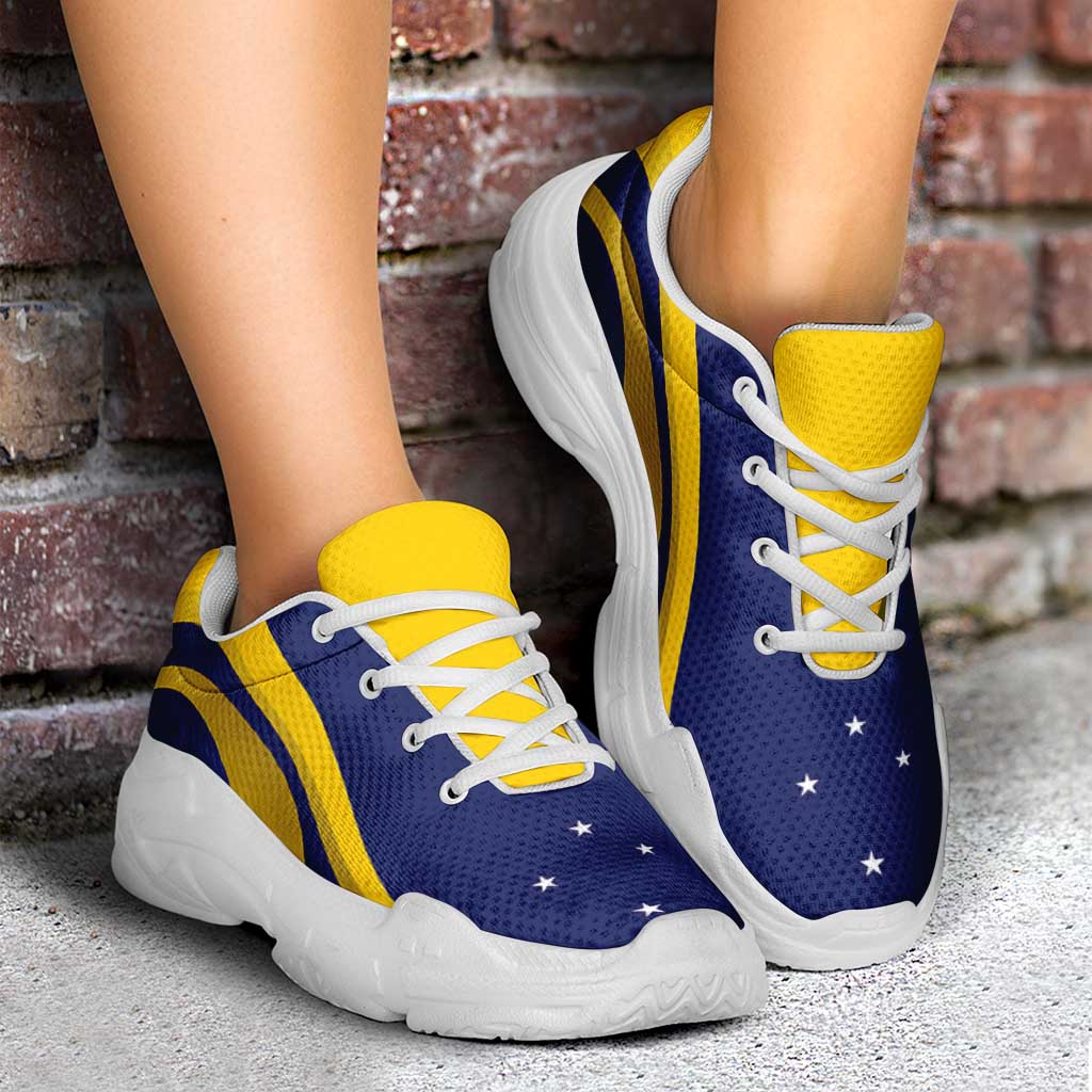Tokelau Chunky Sneakers Flag-Inspired Curve Style LT05 - Polynesian Pride