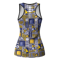 Tokelau Manuia te Kilihimahi Hollow Tank Top Pacific Patchwork Xmas Vibes LT9 - Polynesian Pride