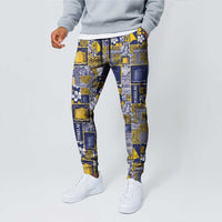 Tokelau Manuia te Kilihimahi Jogger Pants Pacific Patchwork Xmas Vibes LT9 - Polynesian Pride