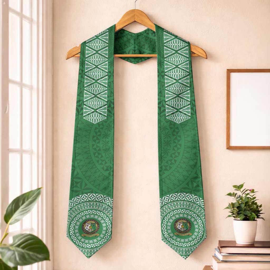 Tonga Atele Kolisi Graduation Stole Simple Ngatu LT7 One Size Red - Polynesian Pride