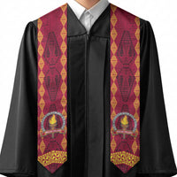 Tonga Beulah College Graduation Stole Ngatu and Polynesian Pattern LT03 - Polynesian Pride