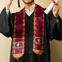 Tonga Beulah College Graduation Stole Ngatu and Polynesian Pattern LT03 - Polynesian Pride