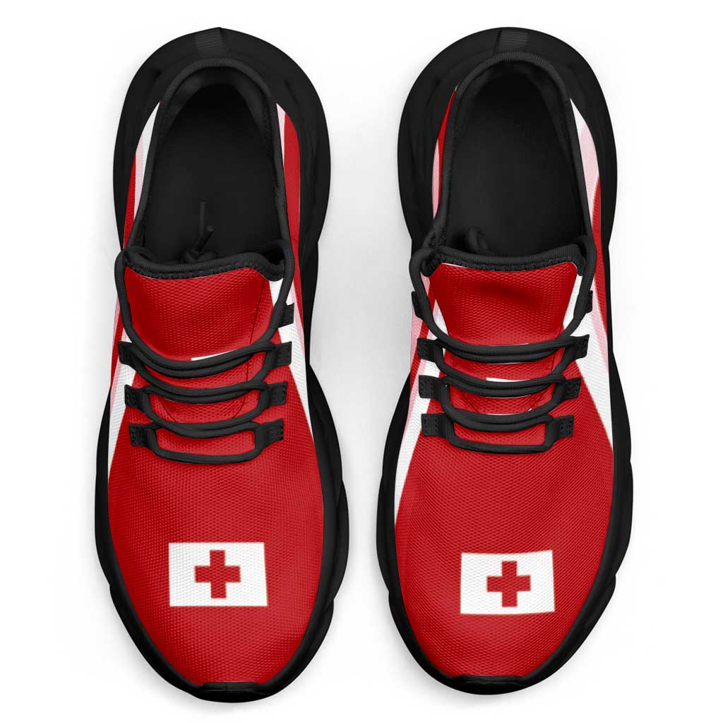 Tonga Clunky Sneakers Flag-Inspired Curve Style LT05 - Polynesian Pride
