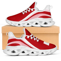 Tonga Clunky Sneakers Flag-Inspired Curve Style LT05 Red - Polynesian Pride