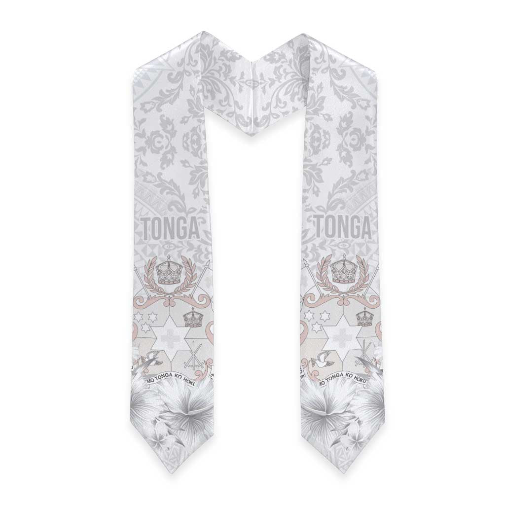 Tonga Faka Sepitema Graduation Stole Ngatu and Floral Pattern with Blooming Hibiscus LT03 - Polynesian Pride