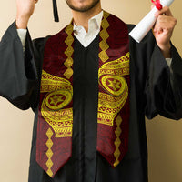 Tonga High School Graduation Stole Traditional Ngatu and Polynesian Pattern LT03 - Polynesian Pride
