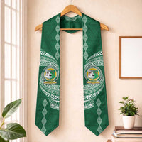 Tonga Lahaina High School Graduation Stole Traditional Ngatu and Polynesian Pattern LT03 One Size Green - Polynesian Pride