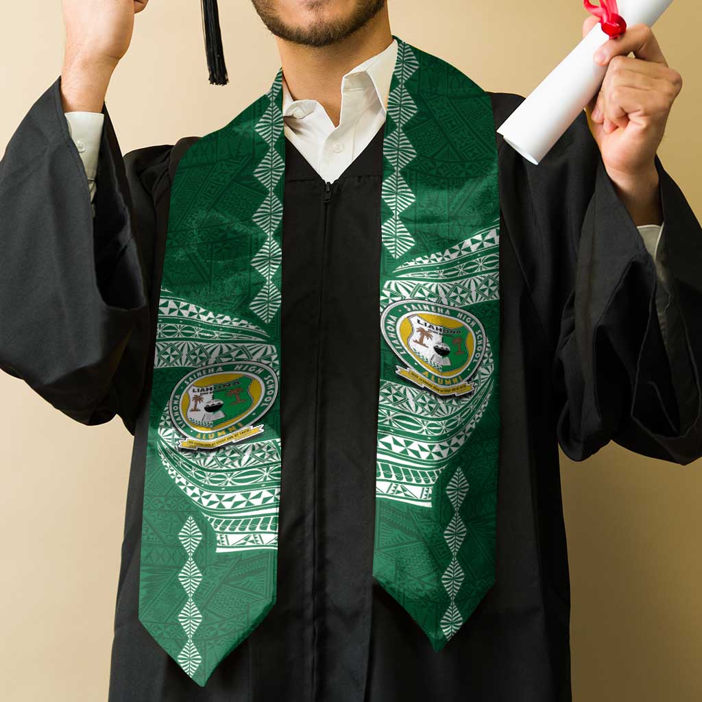 Tonga Lahaina High School Graduation Stole Traditional Ngatu and Polynesian Pattern LT03 - Polynesian Pride