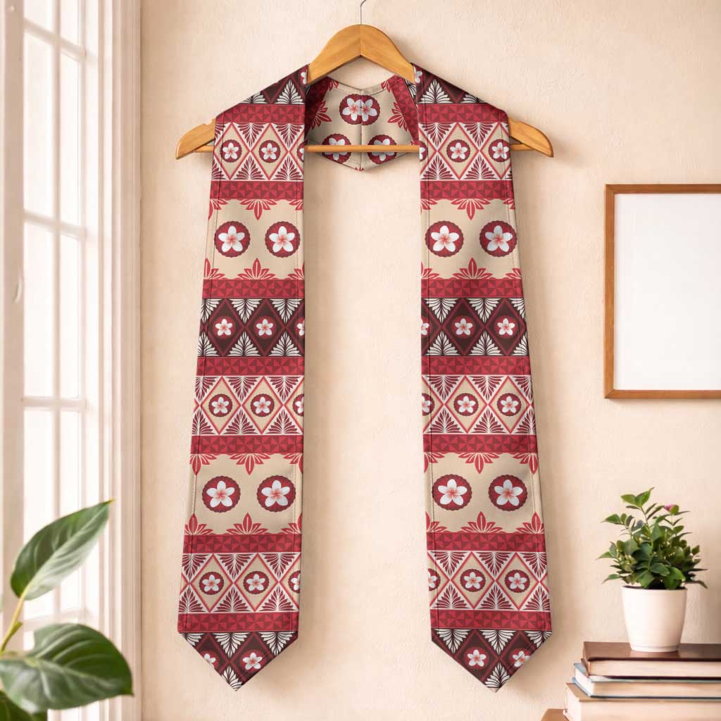 Tonga Language Week Graduation Stole Lea Faka-Tonga Everyday LT05 One Size Beige - Polynesian Pride