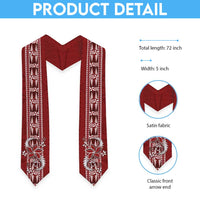 Tonga Language Week Graduation Stole Malo e Lelei Kupesi Ngatu Pattern LT05 - Polynesian Pride