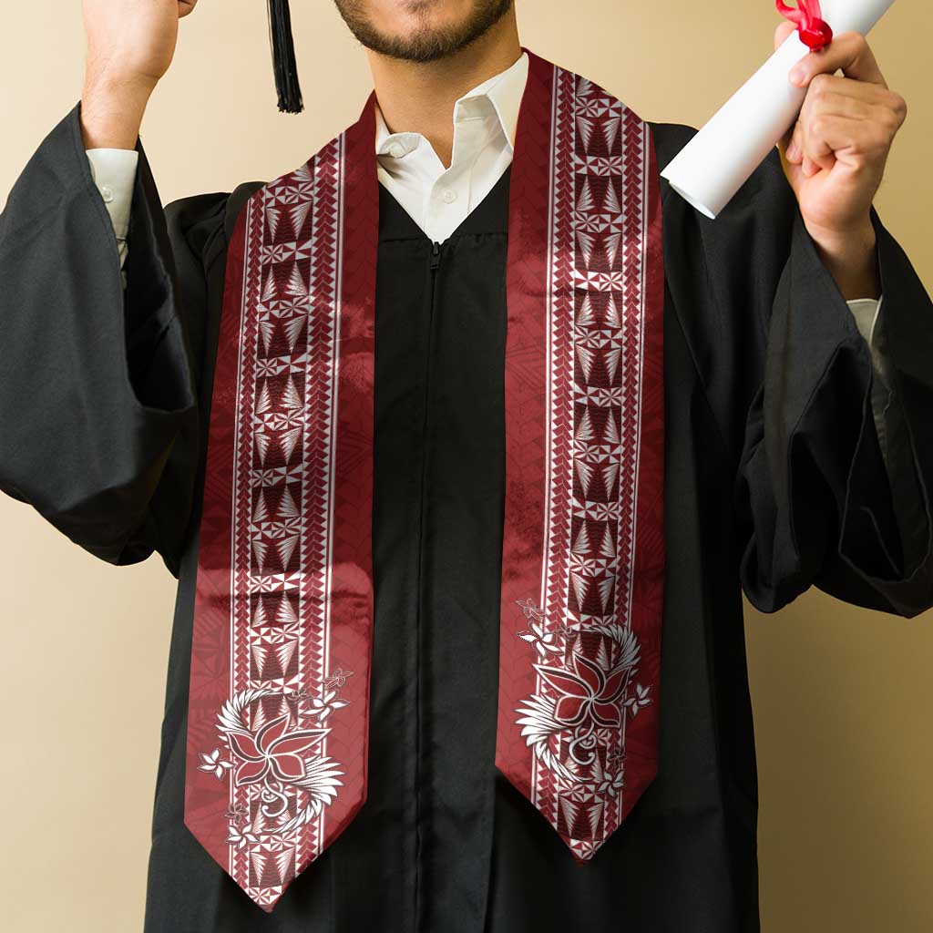 Tonga Language Week Graduation Stole Malo e Lelei Kupesi Ngatu Pattern LT05 - Polynesian Pride