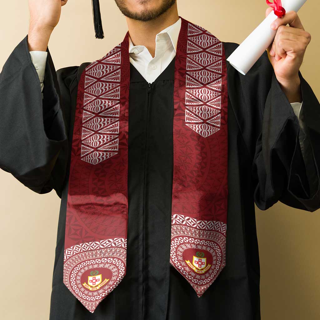 Tonga Liahona High School Graduation Stole Simple Ngatu LT7 - Polynesian Pride