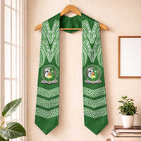 Tonga Liahona High School Graduation Stole Traditional Ngatu and Polynesian Pattern