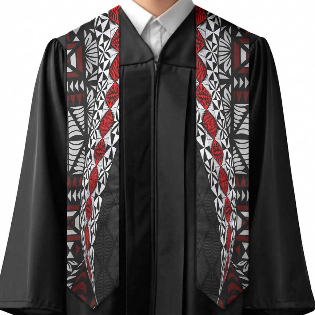 Tonga Ngatu Art Tattoo Polynesian Graduation Stole LT03 - Polynesian Pride