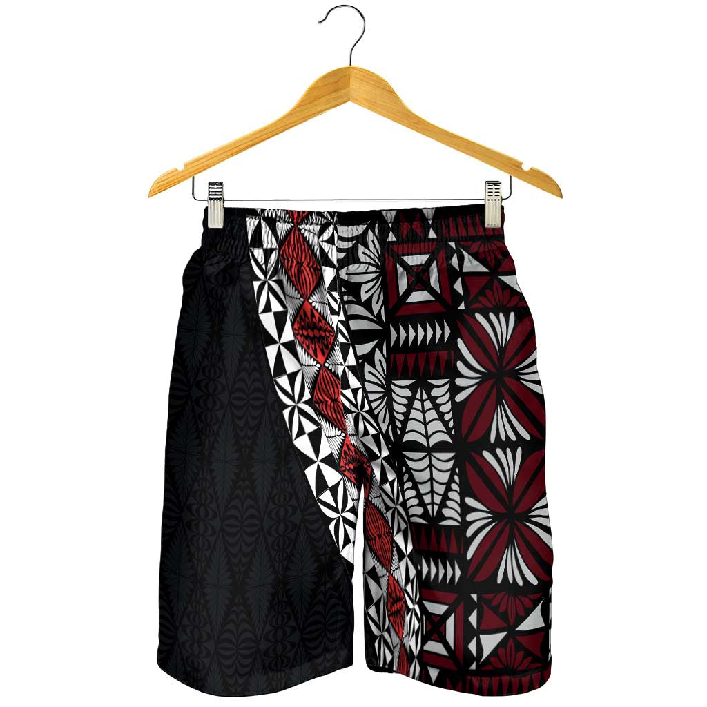 Tonga Ngatu Art Tattoo Polynesian Shorts for Men - Polynesian Pride