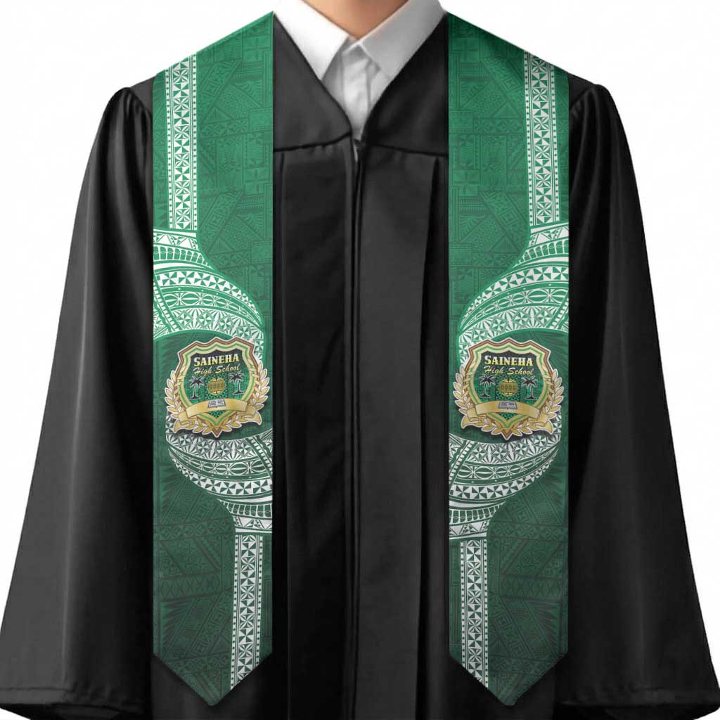 Tonga Saineha High School Graduation Stole Traditional Ngatu and Polynesian Pattern LT03 - Polynesian Pride