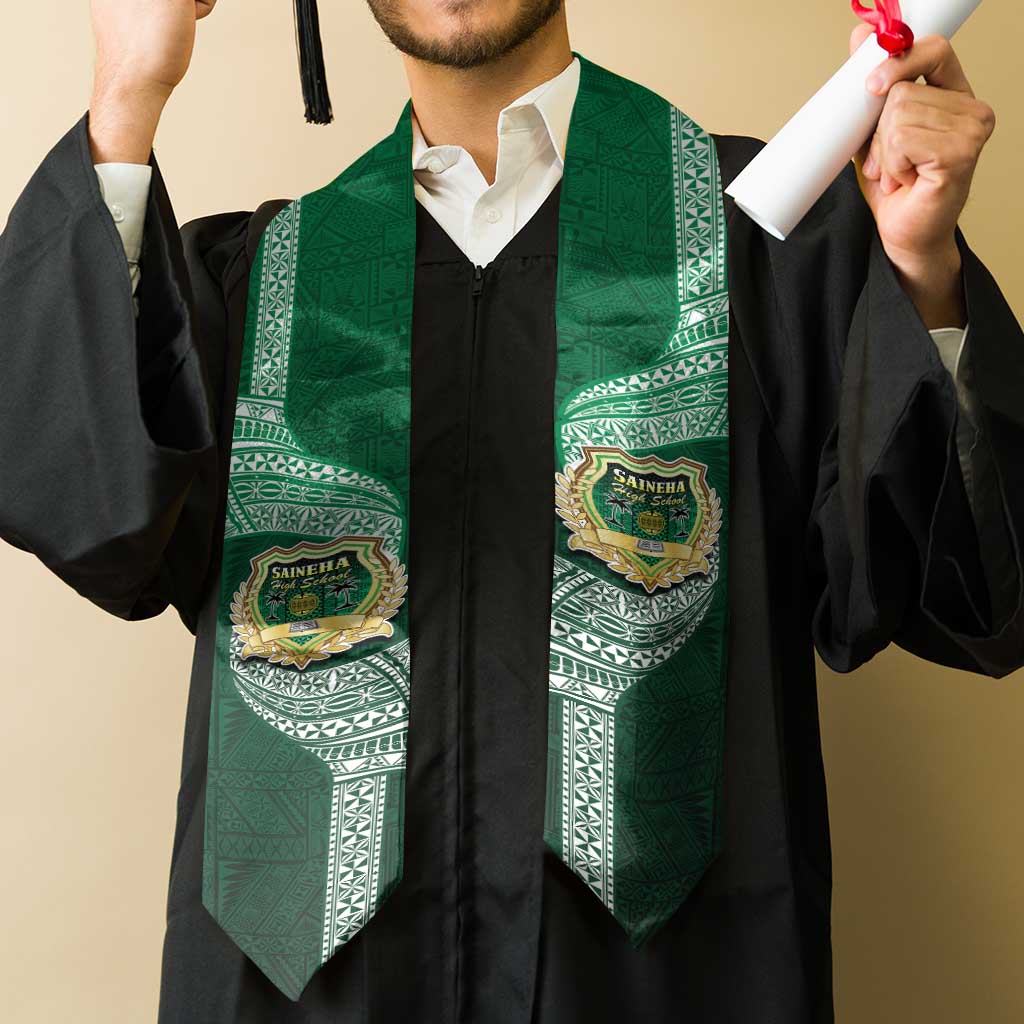 Tonga Saineha High School Graduation Stole Traditional Ngatu and Polynesian Pattern LT03 - Polynesian Pride