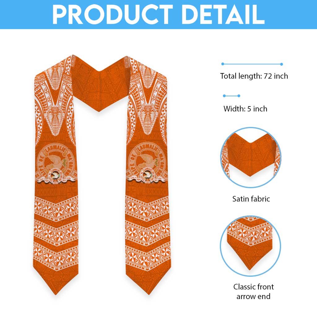 Tonga Tailulu College Graduation Stole Traditional Ngatu and Polynesian Pattern LT03 - Polynesian Pride