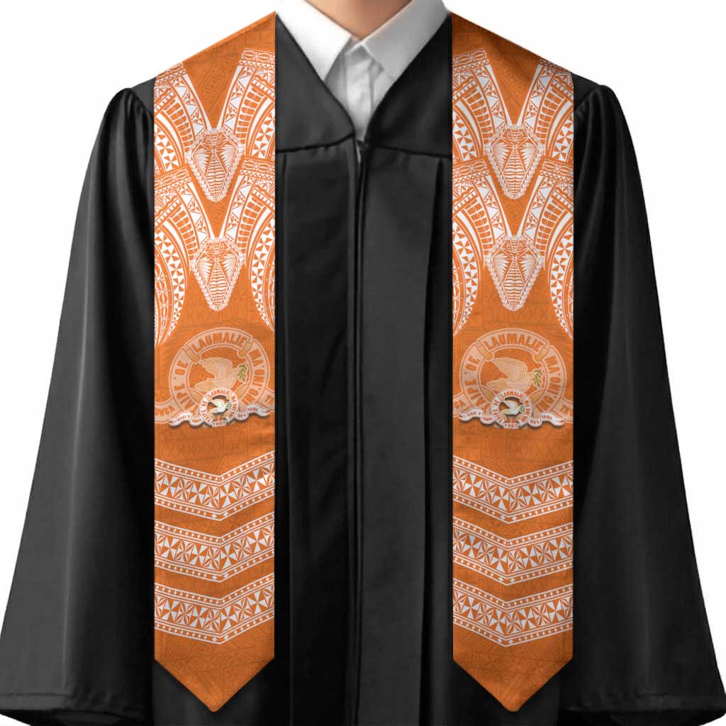 Tonga Tailulu College Graduation Stole Traditional Ngatu and Polynesian Pattern LT03 - Polynesian Pride