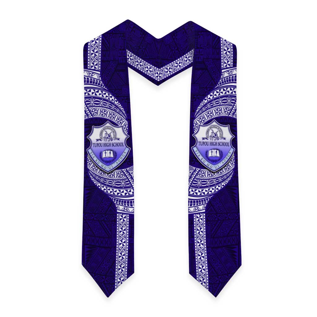 Tonga Tupou High School Graduation Stole Traditional Ngatu and Polynesian Pattern LT03 - Polynesian Pride