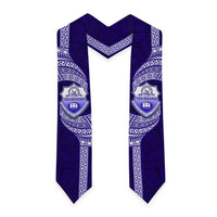 Tonga Tupou High School Graduation Stole Traditional Ngatu and Polynesian Pattern LT03 - Polynesian Pride