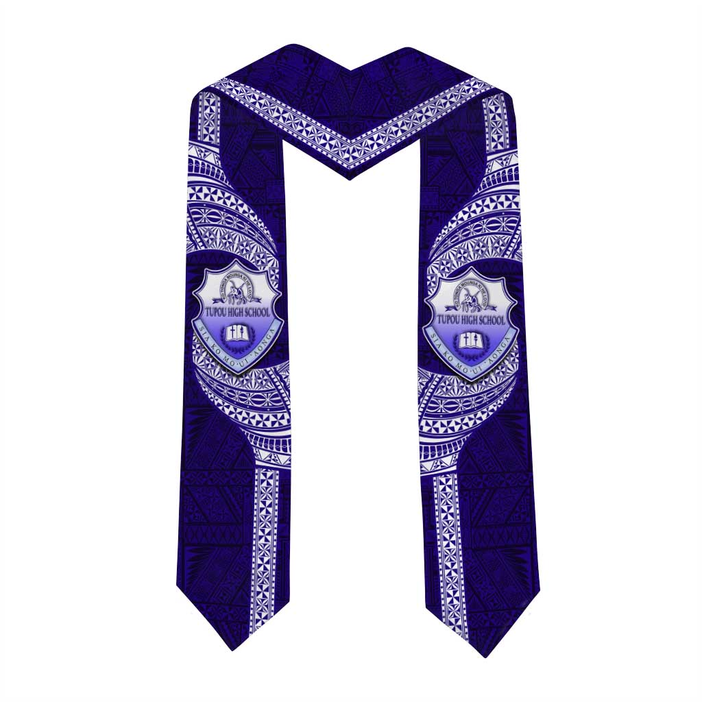 Tonga Tupou High School Graduation Stole Traditional Ngatu and Polynesian Pattern LT03 - Polynesian Pride