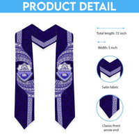 Tonga Tupou High School Graduation Stole Traditional Ngatu and Polynesian Pattern LT03 - Polynesian Pride