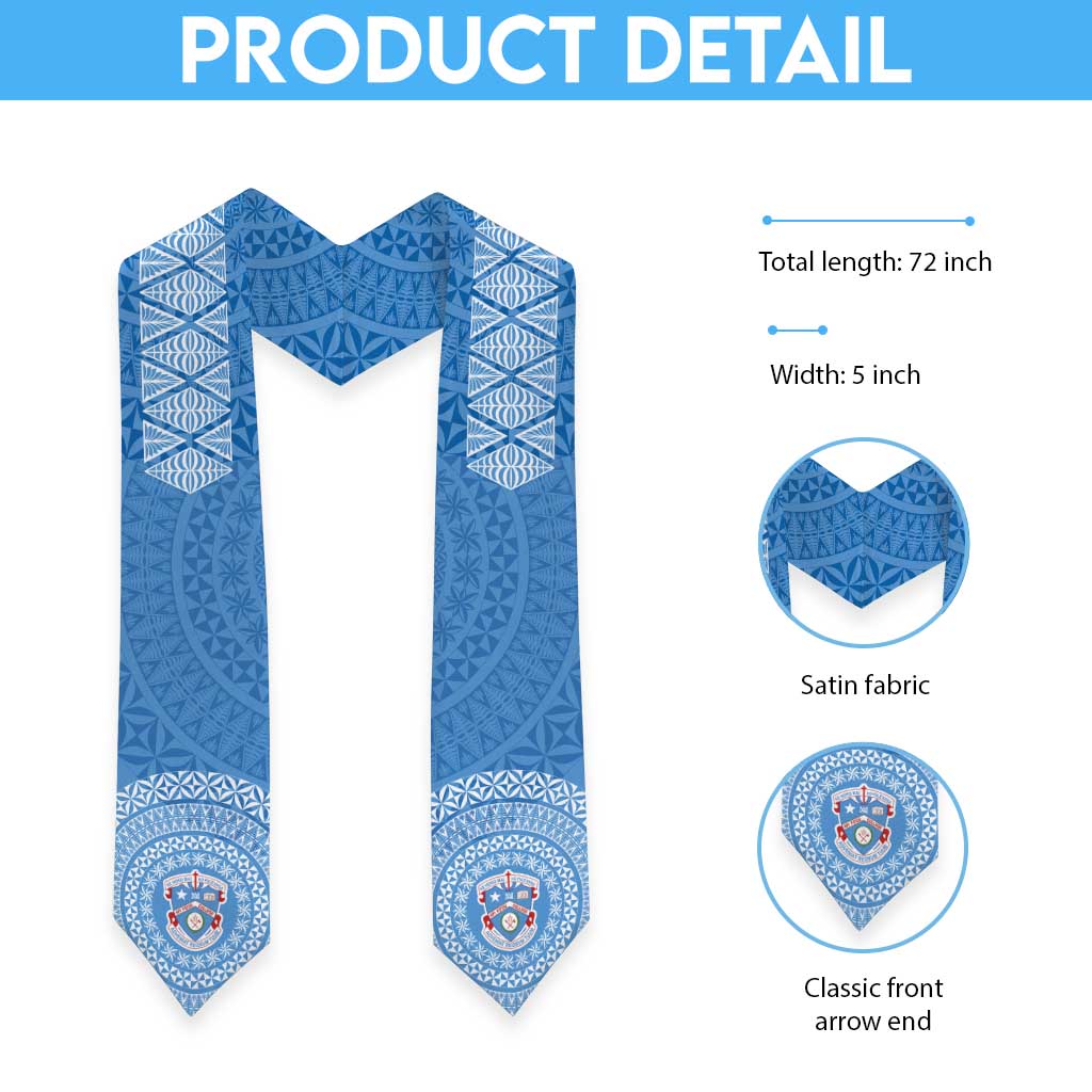 Tonga Tupou Toloa Kolisi Graduation Stole Simple Ngatu LT7 - Polynesian Pride