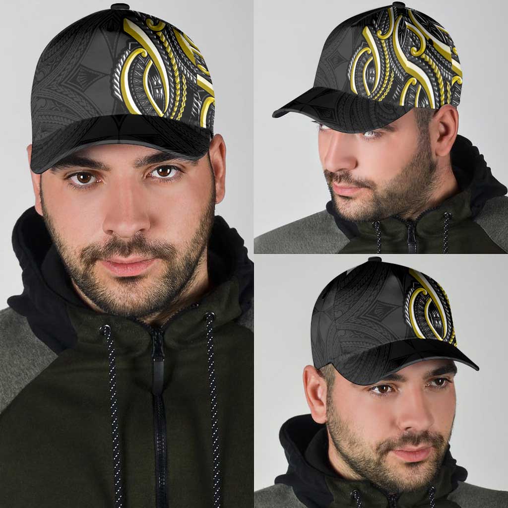 Traditional Art Hawaiian Kakau Tattoos Classic Cap Yellow Color LT03