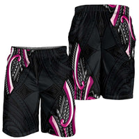 Traditional Art Hawaiian Kakau Tattoos Shorts for Men Pink Color LT03 - Polynesian Pride