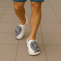 Traditional Polynesian Art Tattoos Clogs Shoes White Color - Polynesian Pride