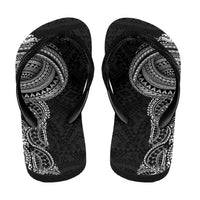 Traditional Polynesian Art Tattoos Flip Flops Black Color - Polynesian Pride