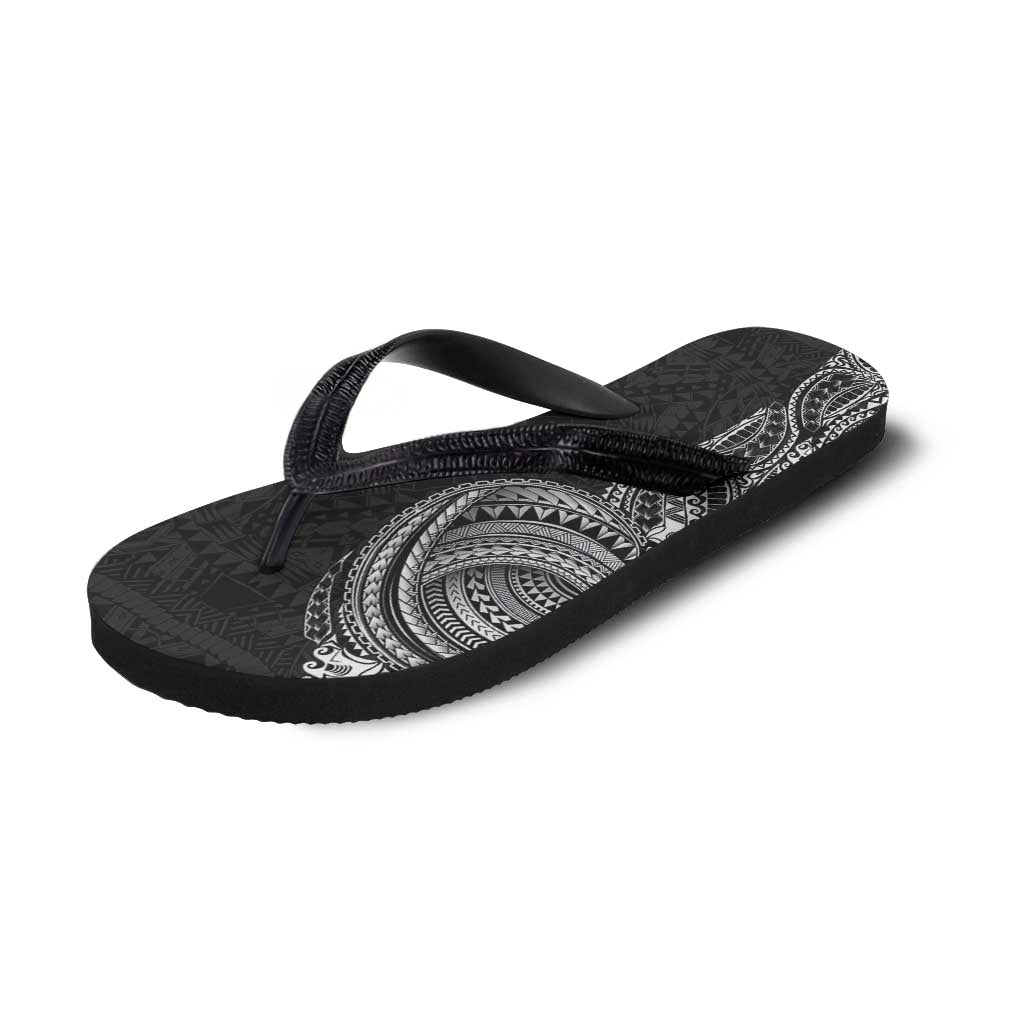 Traditional Polynesian Art Tattoos Flip Flops Black Color - Polynesian Pride