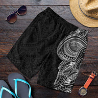 Traditional Polynesian Art Tattoos Shorts for Men Black Color - Polynesian Pride