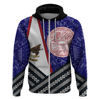 American Samoa Polynesian Hoodie merican Samoa Flagnd Seal Zip Hoodie Red - Polynesian Pride