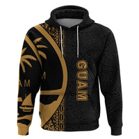 Guam Polynesian Zip up Hoodie Yellow Line