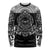 Marquesas Islands Long Sleeve Shirt Marquesan Tattoo Simplified Version - Black LT8